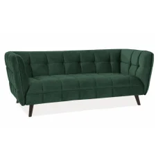 Sofa CASTELLO 3 VELVET dark green